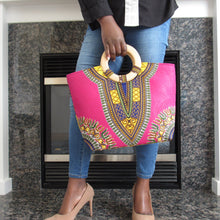 Load image into Gallery viewer, Top Handle Bag Dashiki
