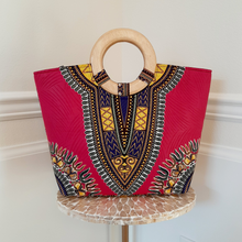 Load image into Gallery viewer, Top Handle Bag Dashiki
